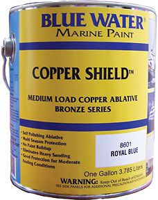 Blue water marine copper shield 45 ablative bottom paint green gallon new 8603g