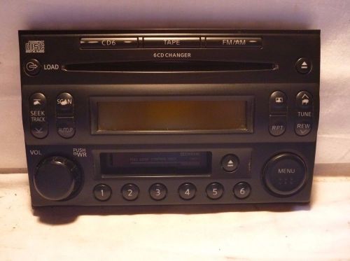 05 06 nissan x-trail radio 6 disc cd tape face plate cr05a 28188-eq600 cy4160