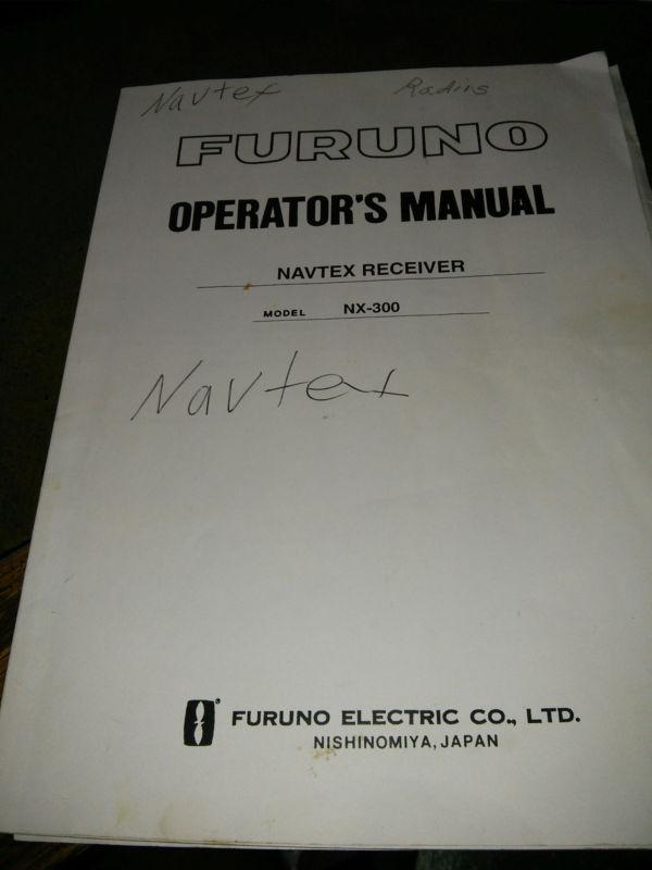 Furuno navtex receiver operators manual