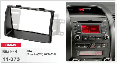 Carav 11-073 2-din car radio dash kit panel for kia sorento (xm) 2009-2012