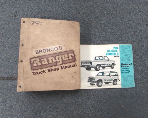1984 ford ranger bronco ii service repair truck shop manual set evtm