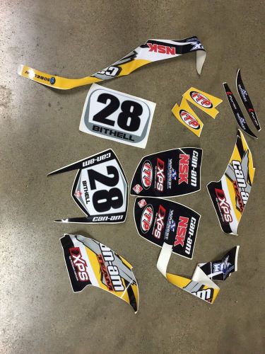 Ssi can am ds450 partial graphics sticker kit gncc chris bithell holz itp dwt