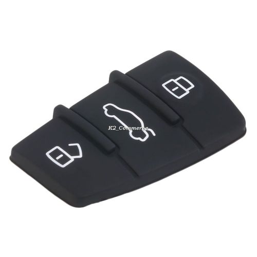 New remote key fob 3 button rubber pad replacement fits for audi a3 a4 a6 k2