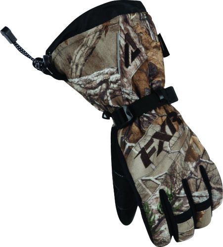 Fxr youth &amp; child realtree™ xtra snowmobile youth child helix race gloves - new