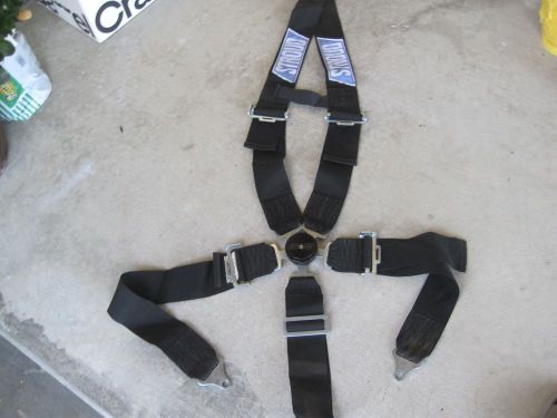 Stroud cam lock quick release 5-point harness black simpson rci impact