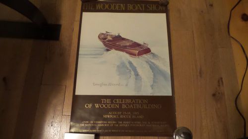3 posters wooden boat newport ri 1985, clayton ny 1992 &amp; antique classic 1983