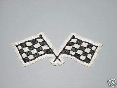 Vintage racing patch sew on fabric patches nos new  collectible