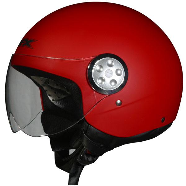 Afx fx-42 pilot solid flat red helmet