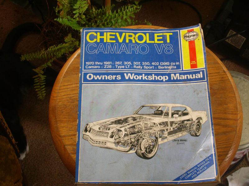 Haynes repair manual for chevy camaro v*