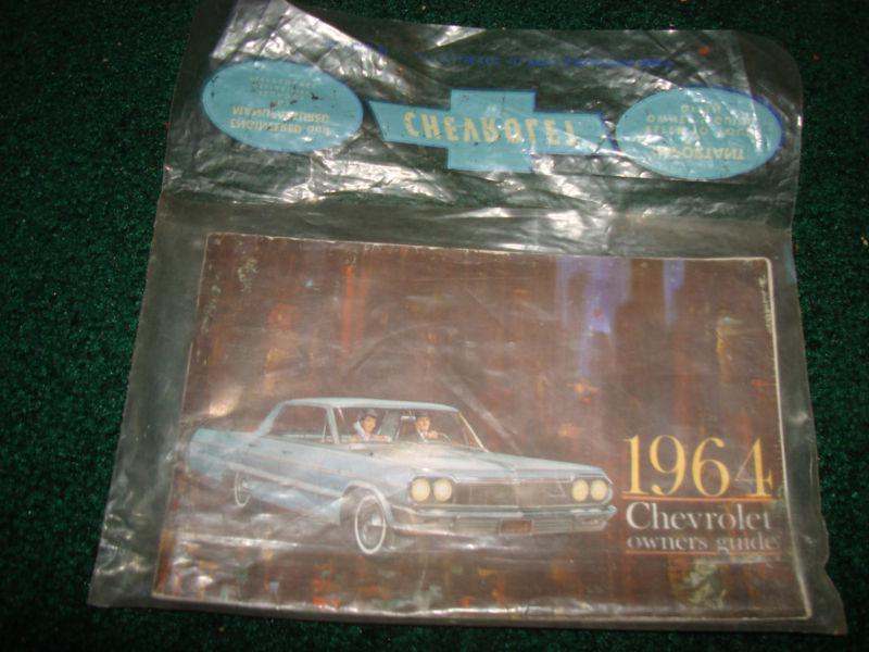 1964 chevrolet chevy owners guide orginal in bag very nice condition