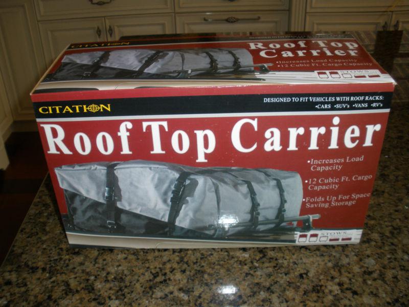Citation roof top carrier  -  for   cars   suv's   vans   rv's - 12 cubic ft.   