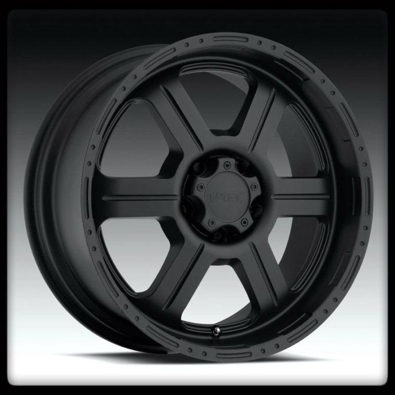 18" x 9" v-tec offroad 18 in 326 matte black rims 18x9 wheels 5x4.5 5x114.3 +30