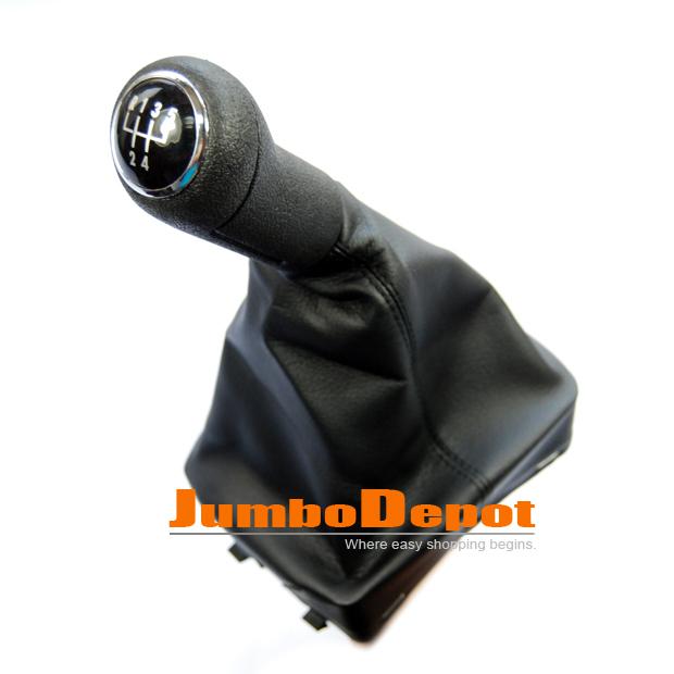 5 speed lhd leatherette gear shift knob gaitor boot for vw polo 9n / 9n3 gti lhd