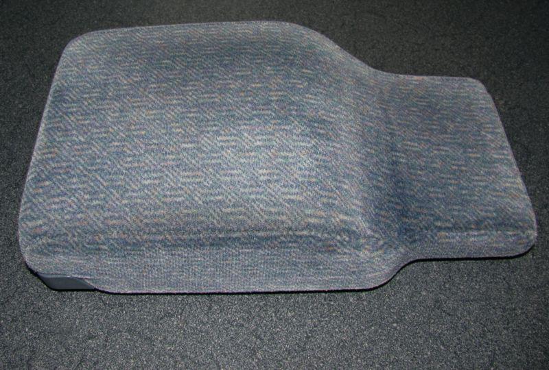 00-01 buick lesabre oem blue cloth center console lid armrest top cover 12.5"