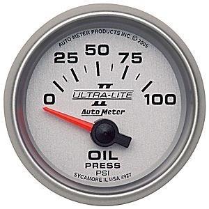 Autometer 2-1/16in. oil press; 0-100 psi; sse