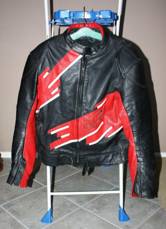 Agv sport leather motorcycle jacket nice! s small