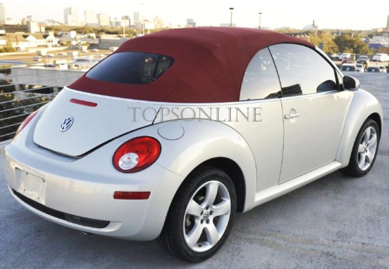 Vw beetle new convertible top with heated glass window, haartz stayfast cloth 
