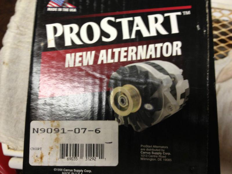 Prostart  gm new alternator  part# n9091-07-06