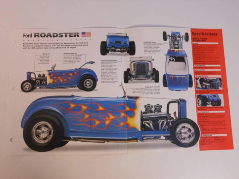 1932 ford roadster imp brochure exc cond hot rods street machines group 8 #31