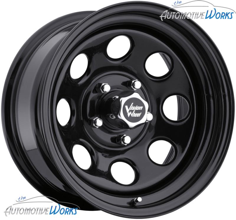 17x8 vision soft 8 5x127 5x5 -12mm matte black wheels rims inch 17"