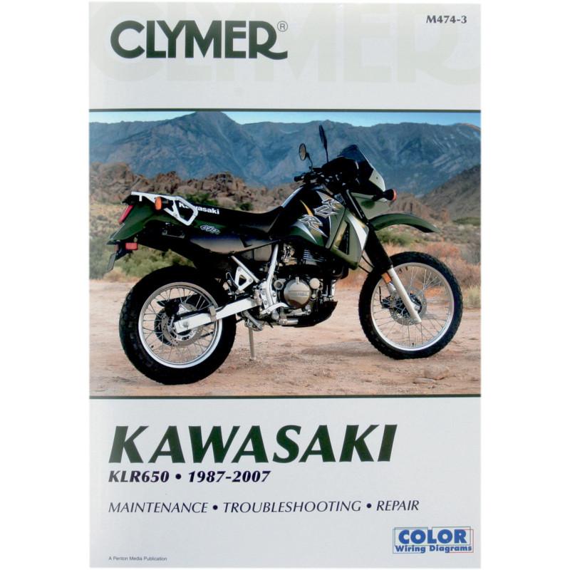 Clymer 474-3 repair service manual kawasaki klr650 1987-2007