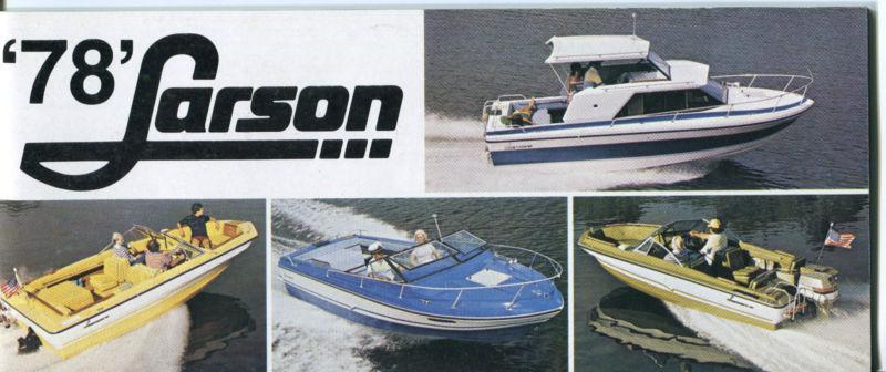 1978 larson boats - dealer sales brochure - 36 pages - 3¾" x 9" - ex