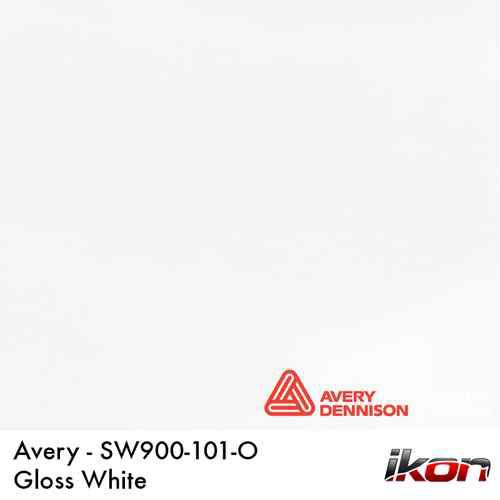 Avery supreme gloss white  film sheet decal 2in x 3in sample