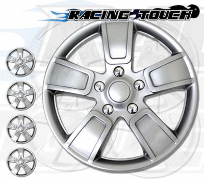 4pcs set 14" inches metallic silver hubcaps wheel cover rim skin hub cap #220