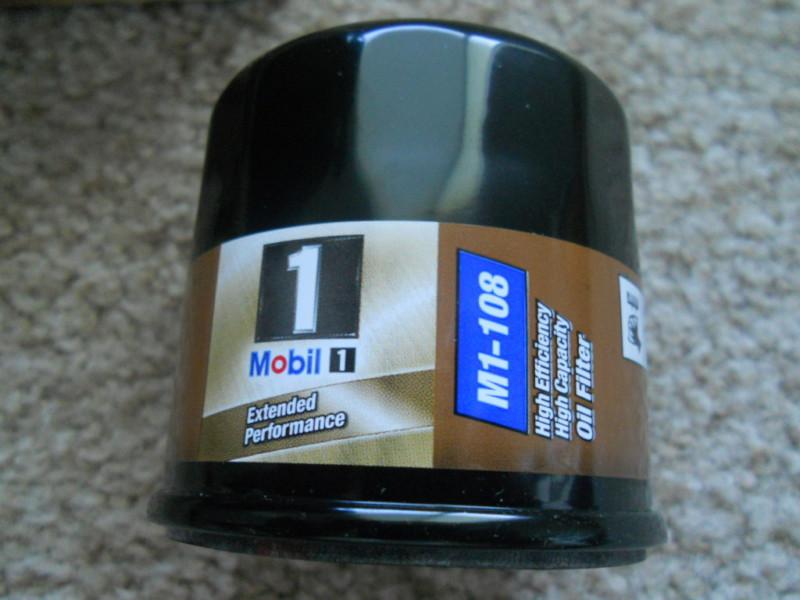 Mobil 1 m1-108 engine oil filter 2 pack lot extended performance gold