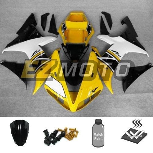 Injection fairing pack w/ windscreen & bolts for yamaha yzf 1000 r1 2002 2003 af