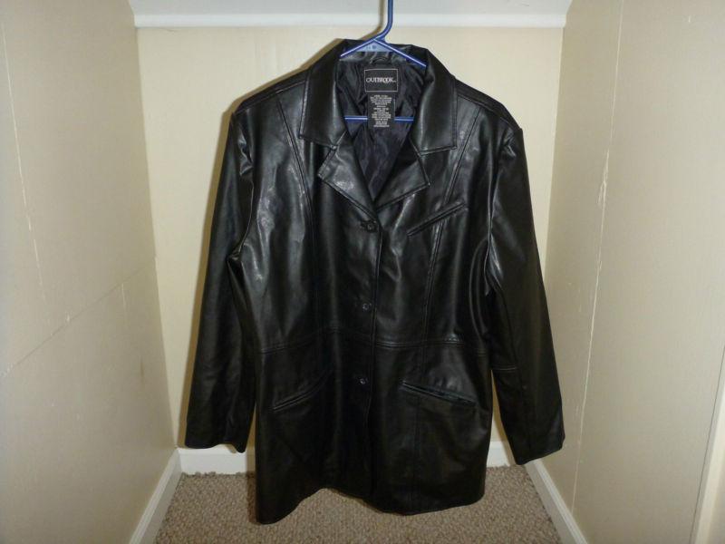 Womes outbrook leather jacket size large 12/14 very nice motorcycle or fashion.