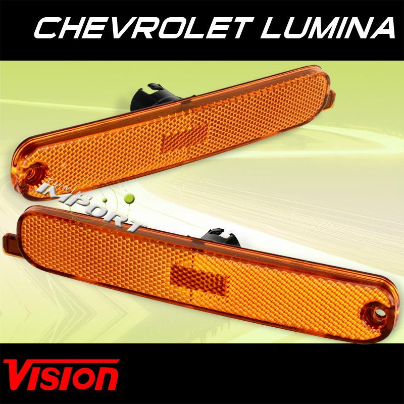 Chevy 95-99 monte carlo vision driver+passenger vision amber side marker lights