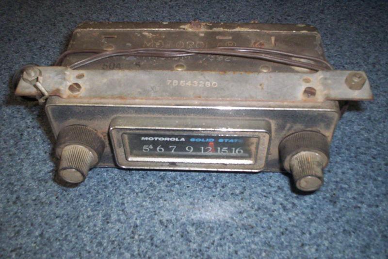Motorola vintage am radio removed from 289 cobra