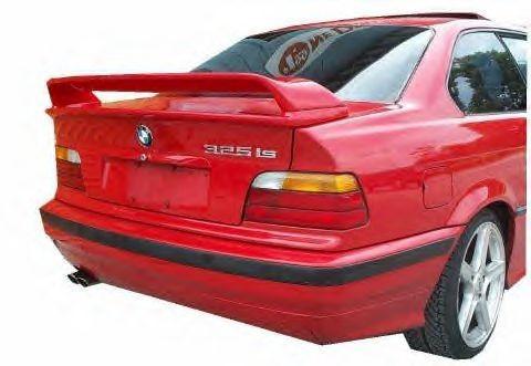 1992-1998 bmw 3 series e36 coupe 2pc h-style rear trunk wing spoiler (unpainted)