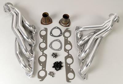 Patriot clippster headers mid-length silver ceramic coated 1 3/4" primaries