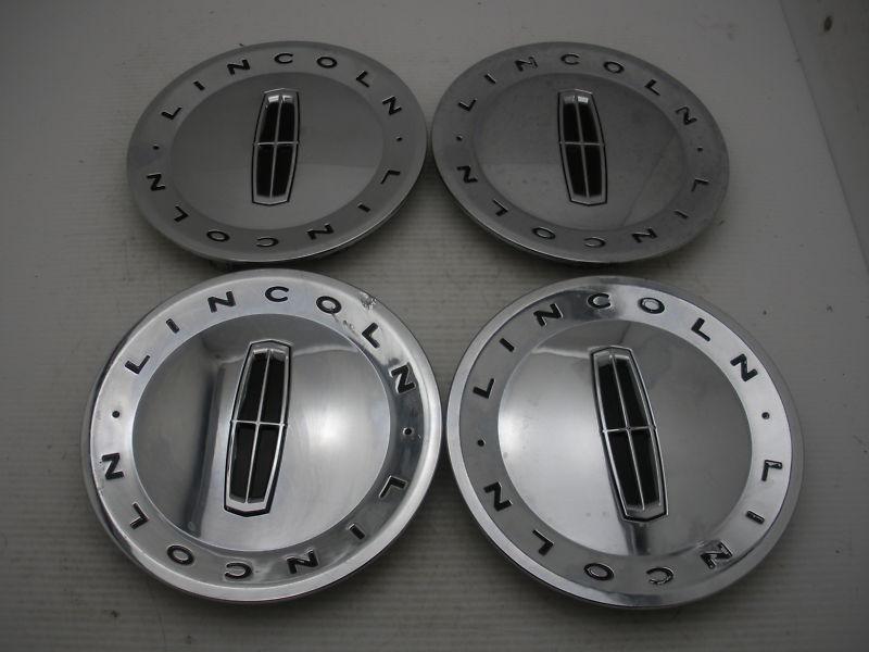 Lot of 4 06-09 lincoln mkz zephyr chrome finish 17" wheel center caps hubcaps