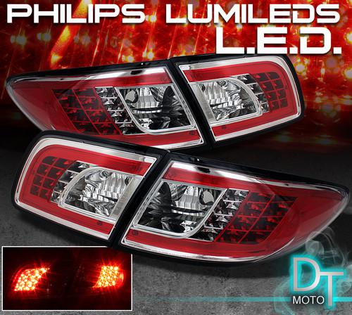 03-08 mazda 6 mazda6 philips-led perform clear tail lights lamps left+right