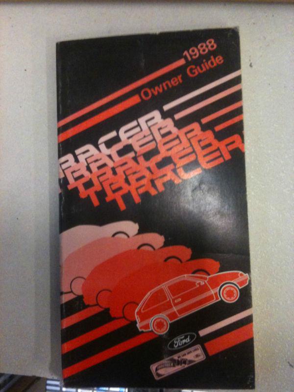 Owners manual 1988 mercury tracer