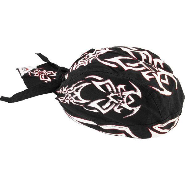 Black/red/white zan headgear tribal flydanna headwrap