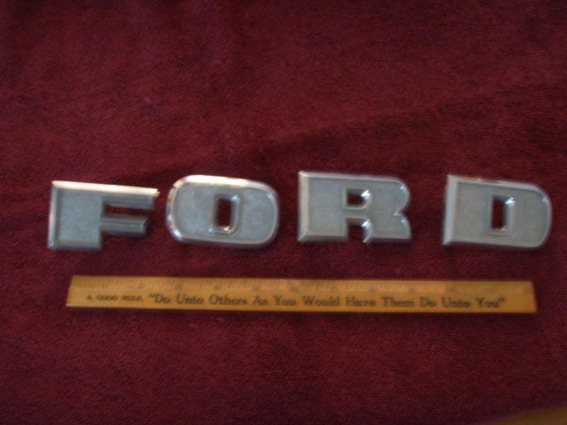 Vintage ford truck emblem, logo, badge