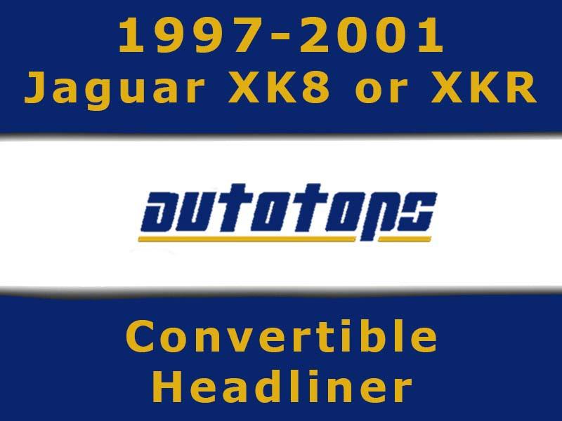 1997-2001 jaguar xk8 or xkr convertible top headliner head liner