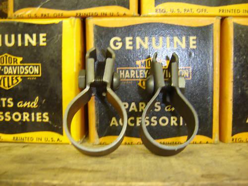 Harley knucklehead ul control cable clamps