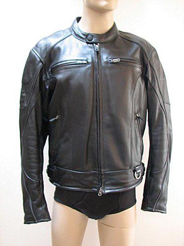 Harley davidson, warm leather motorcycle jacket sz large, pristine condition