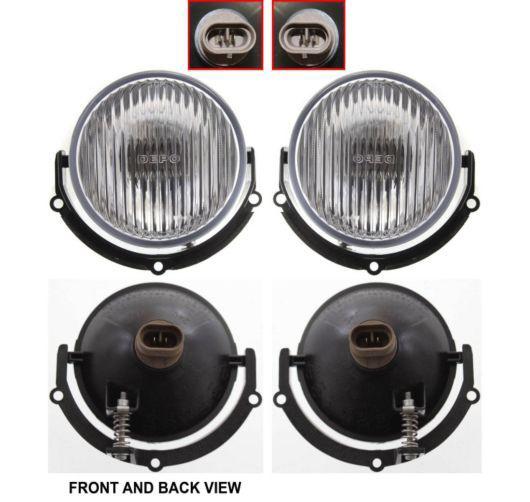 New pair set fog light lamp housing assembly sae dot 99-01 ford mustang cobra