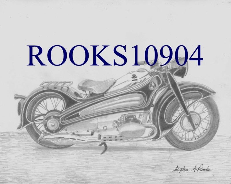 Bmw r7 motorcycle art print     