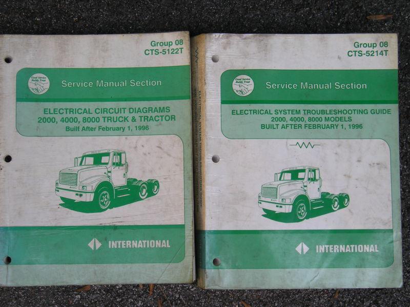 International truck 2000,4000,8000 series electrical service manual