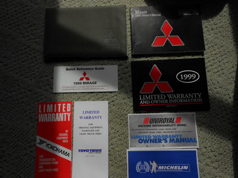 1999 mitsubishi mirage oem owners manual set complete and in great condition!