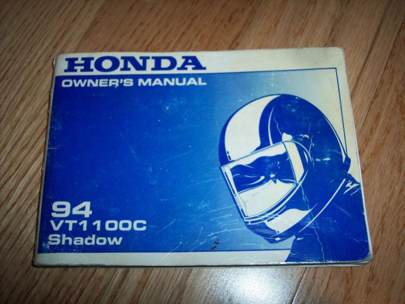 Honda owner's manual vt1100c shadow 94 1994 1995 vt 1100 31maa600 00x31-maa-6000