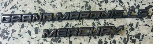 Mercury grand marquis ls trunk boot emblem badge decal script letter