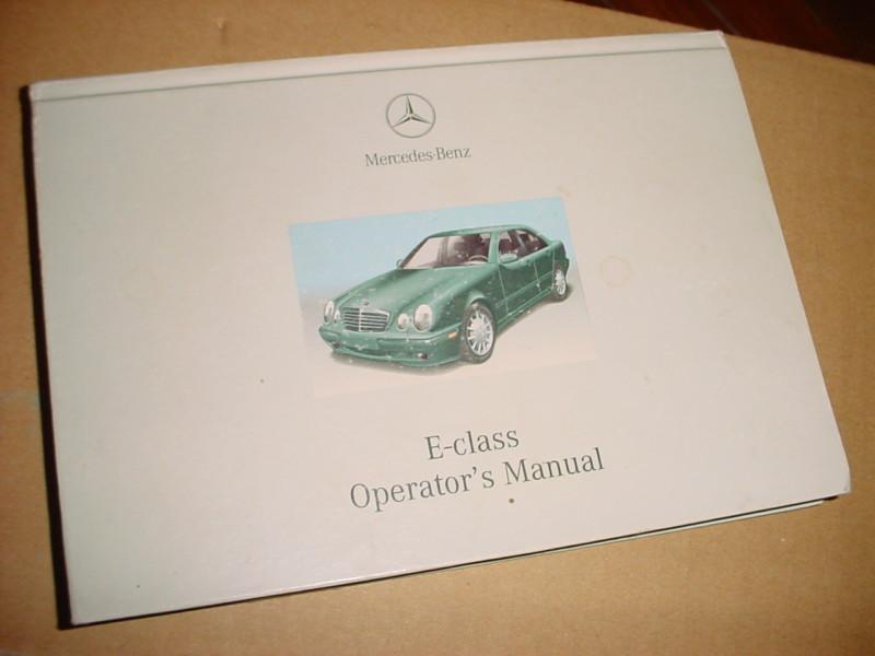 2001 mercedes benz e-class owner's manual book